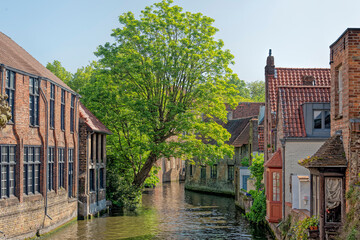 Fototapeta na wymiar Kanal Brügge Belgien historisch