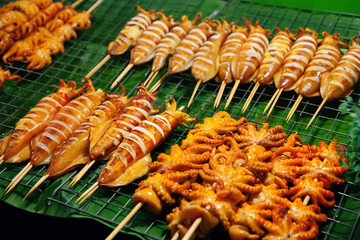 Naklejka premium Street food in Thailand