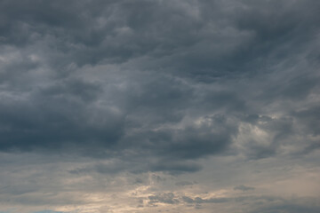 Obraz premium Gray rain clouds against the sky.