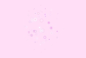 Light Pink, Green vector backdrop with dots.