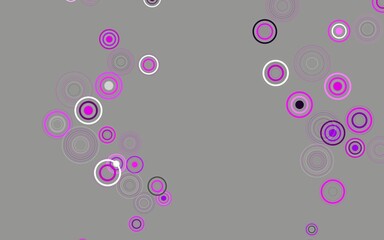 Light Pink vector texture with disks.