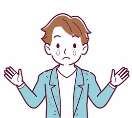 ボロボロの服の人