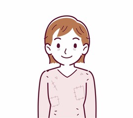 ボロボロの服の人