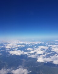 Fototapeta na wymiar clouds over the blue
