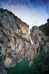 Fototapeta premium Paso del diablo, foz de lumbier navarra (spain)