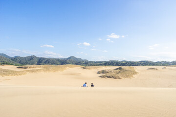 砂丘と日本海 (日本 - 鳥取 - 鳥取砂丘)