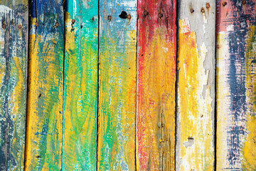 colored wooden panel