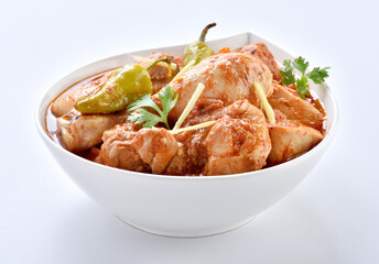 Delicious Chicken Kerhai or Chicken Karahi.