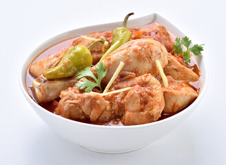 Delicious Chicken Kerhai or Chicken Karahi.