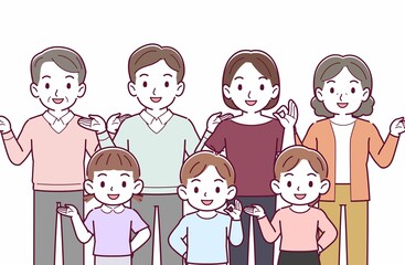 7人の家族