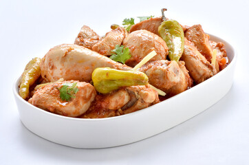Delicious Chicken Kerhai or Chicken Karahi.