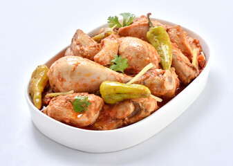 Delicious Chicken Kerhai or Chicken Karahi.