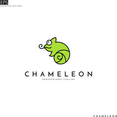 Green chameleon logo 