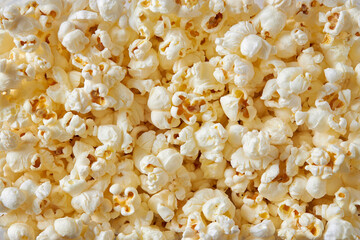 Full frame of popcorn snack