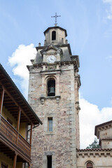 Fototapeta na wymiar San Miguel Church Tower; Puente Viesgo; Cantabria