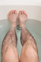 メンズ　脚脱毛　beforeイメージ