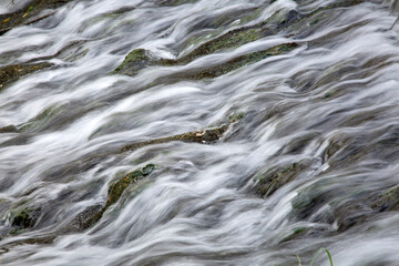 Waterfall at Birthplace of Ebro River in Fontibre; Reinosa