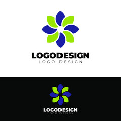 floral logo design herbal beauty flower logotype vector template