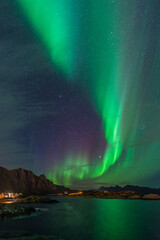 Dancing Aurora in Svolvaer, Lofoten