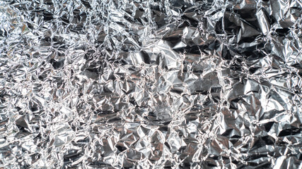 Aluminium crumpled, background