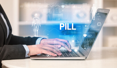 Doctor working a health check