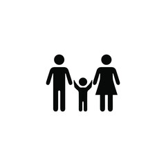 Family icon on white background