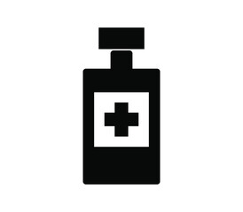 Medical bottle icon