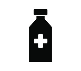 Medical bottle icon
