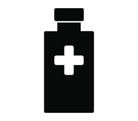 Medical bottle icon