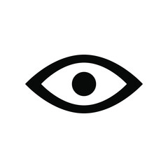 Eye icon on white background