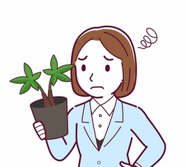 スーツを着た女性