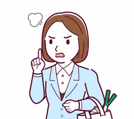 スーツを着た女性