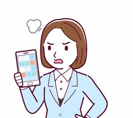 スーツを着た女性