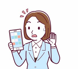 スーツを着た女性