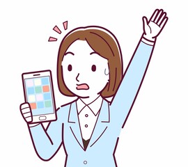 スーツを着た女性