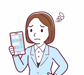 スーツを着た女性