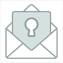 email security icon modern illustration