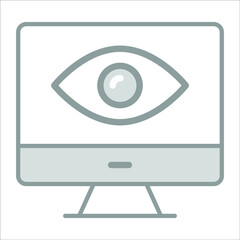 display vision icon modern illustration