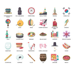 korea symbol , Thin Line and Pixel Perfect Icons