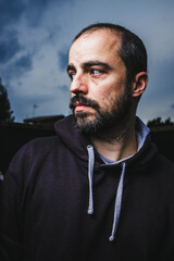 Obraz premium Portrait of a man with beard