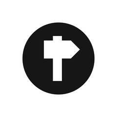 Obraz premium road direction arrow sign vector illustration.