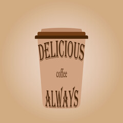 a cup of coffee with the inscription