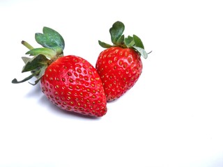 strawberry on white background