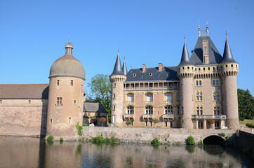 Fototapeta na wymiar Castle of La Clayette Burgundy