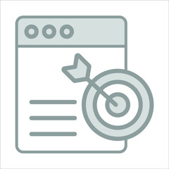 targeting website icon modern illustration