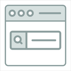 SEO, webpage icon modern illustration