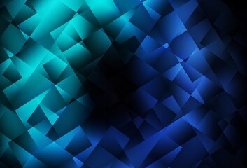 Dark BLUE vector background in polygonal style.