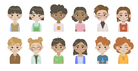 avatars with children of different nationalities 