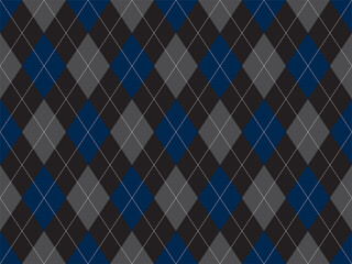 Argyle pattern seamless. Fabric texture background. Classic argill vector ornament