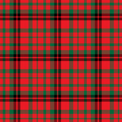 Plaid seamless pattern. Vector background of textile ornament. Flat fabric design.